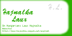 hajnalka laux business card